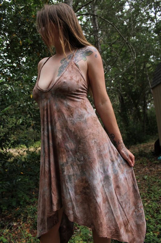 Medium Vneckline HighLow Hem Dress w/Cross back Test Colorway