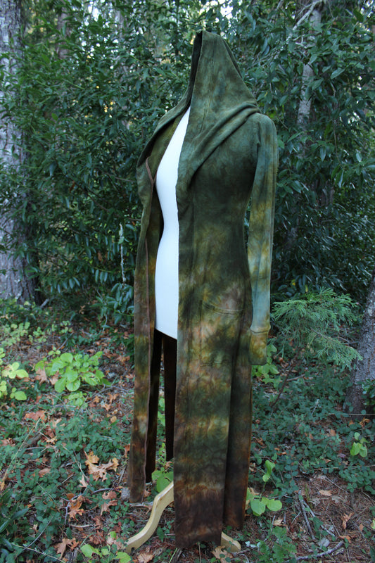 Sold-Custom Xsmall Cardigan Moss agate/ Petrified Redwood Colorway