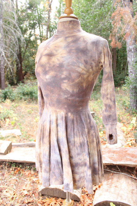 Sold-Custom Small Mock-neck L/S Dress Opal Colorway