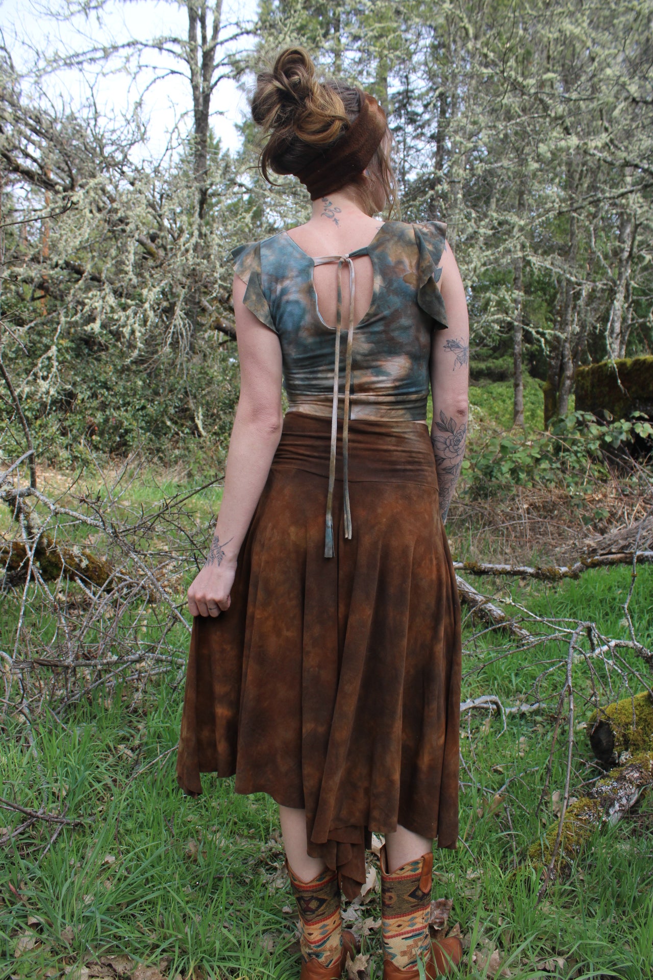 Sold-Custom Small Reverse Fairy Maxi Petrified Redwood Colorway