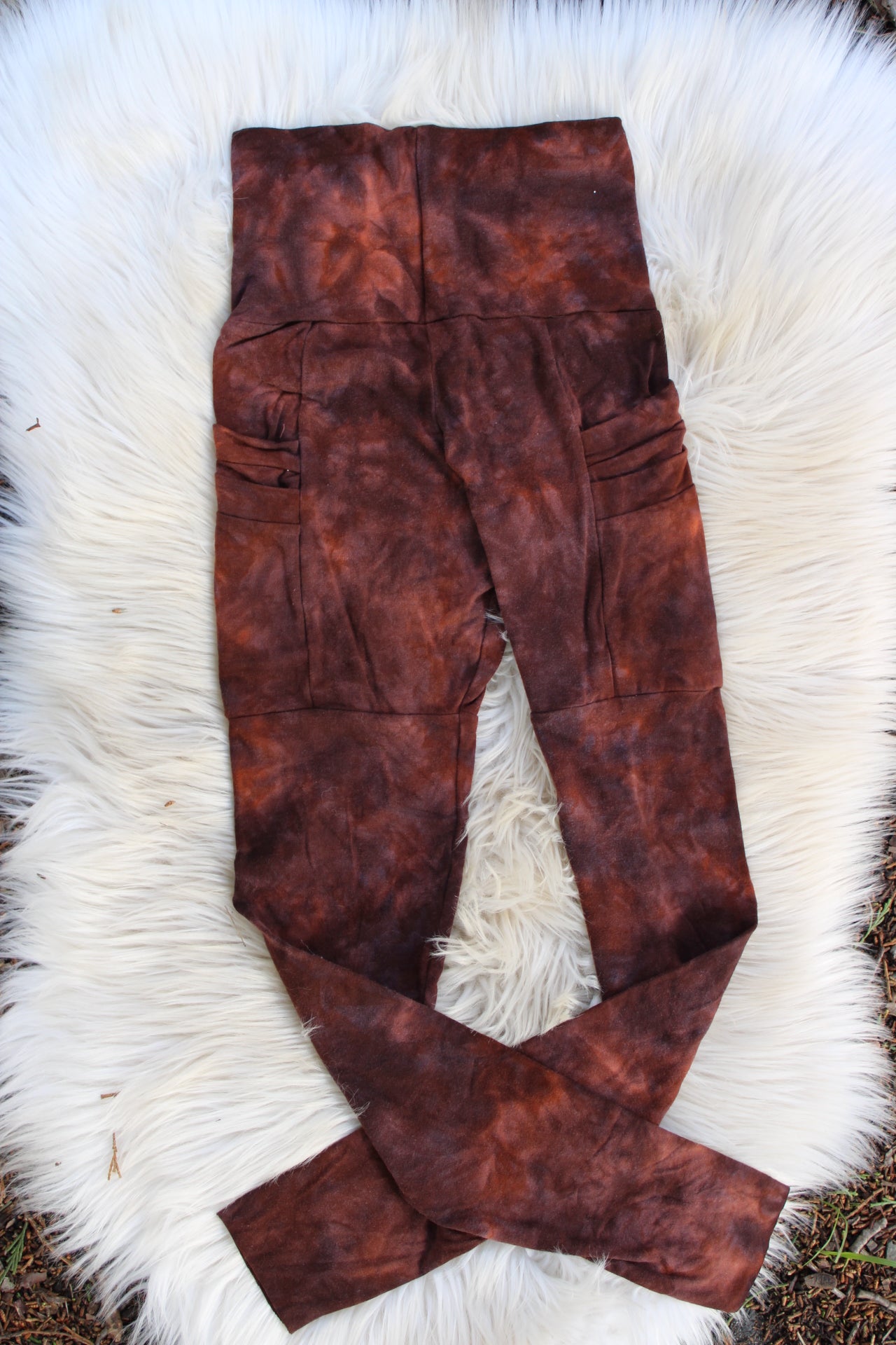 Sold-Custom Xsmall 4 Pocket Leggings Purple Fluorite Colorway