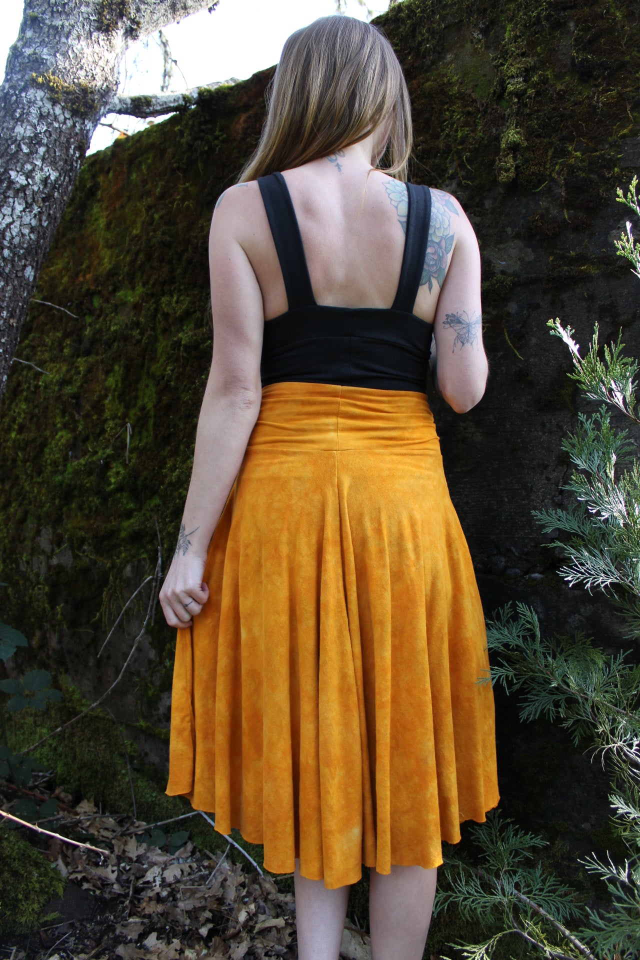 Medium Highwaisted Circle Skirt Sunstone Colorway