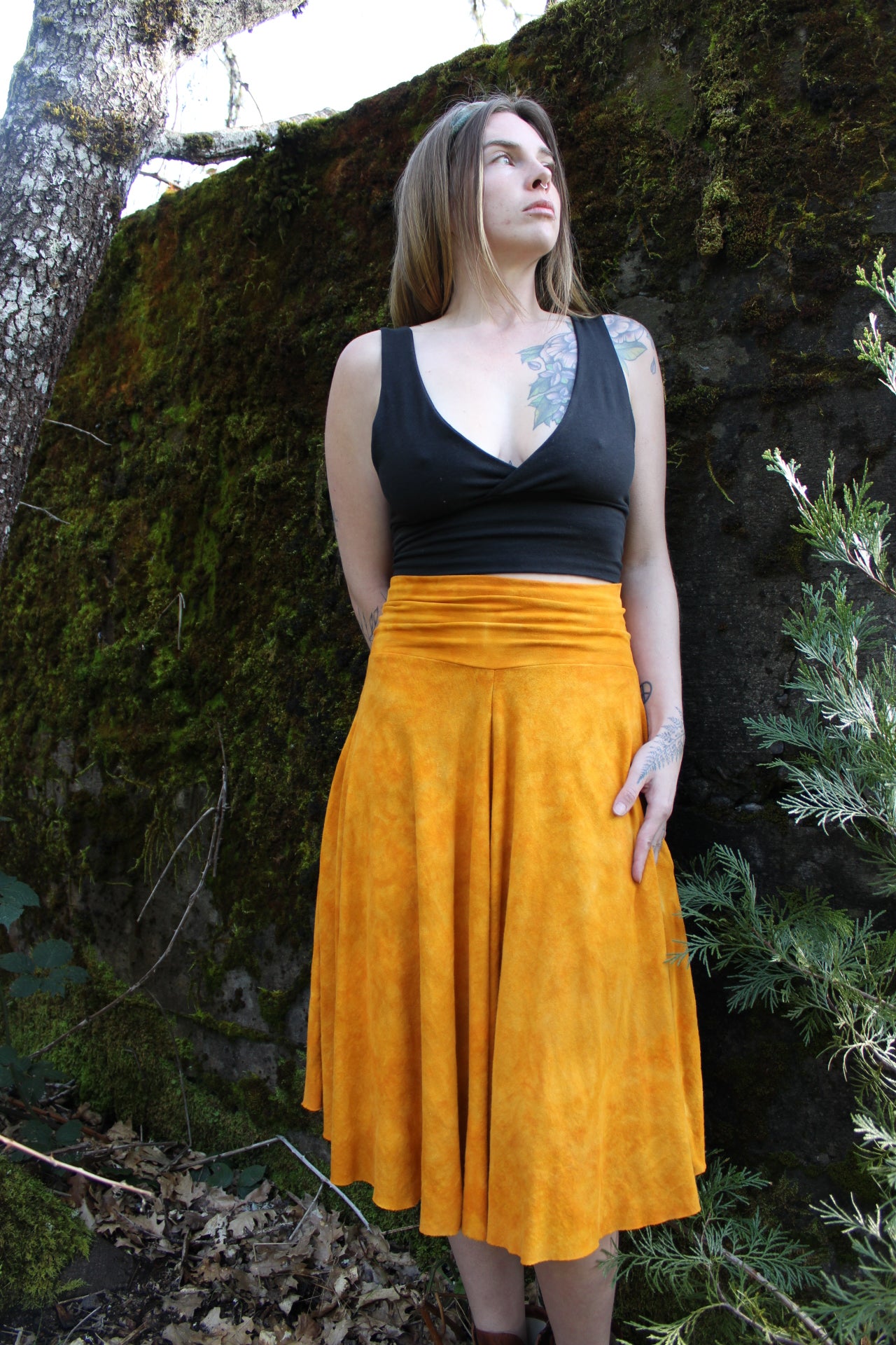 Medium Highwaisted Circle Skirt Sunstone Colorway