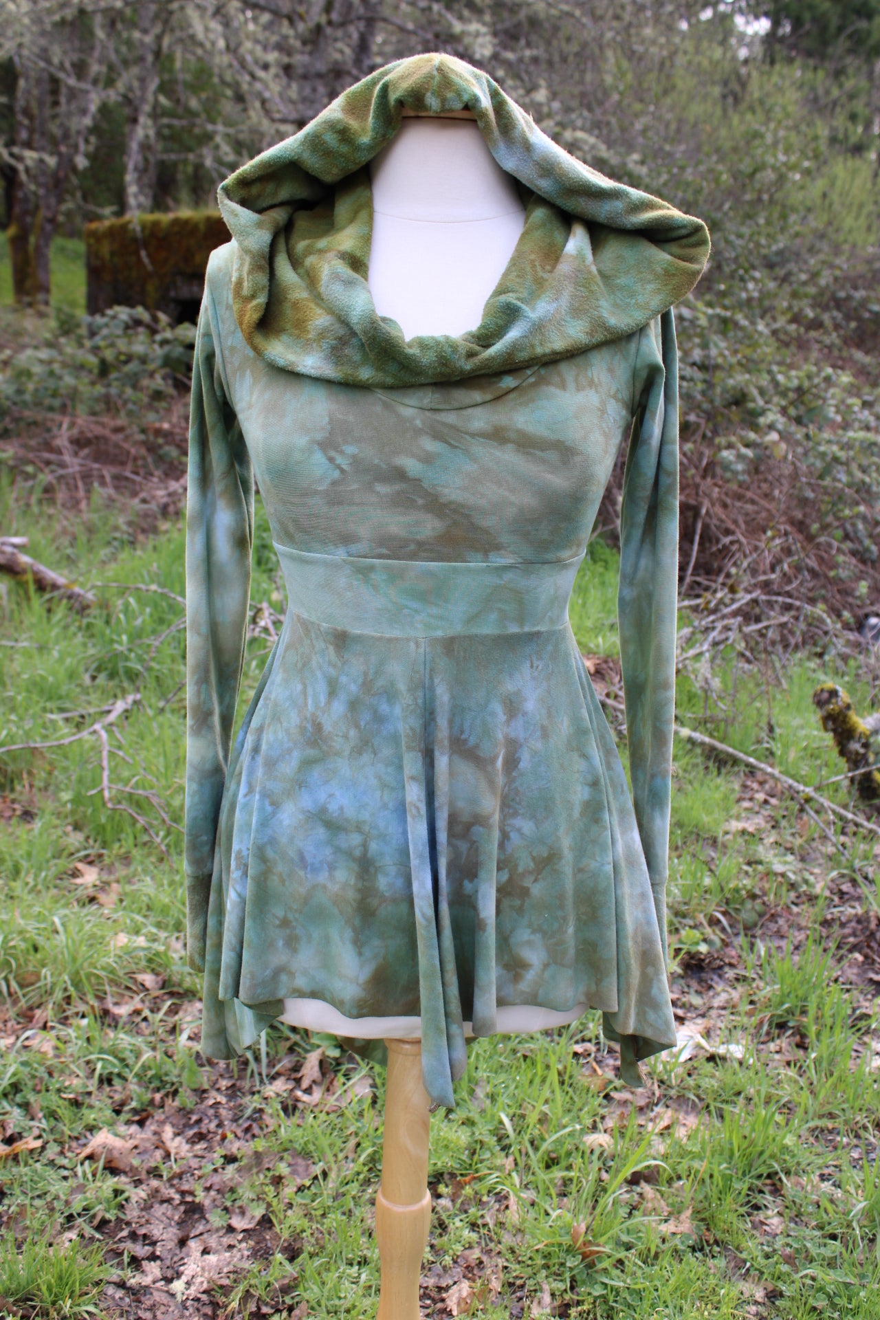 Sold-Custom Xsmall Hooded Fairy Larimar/chrysoprase Colorway