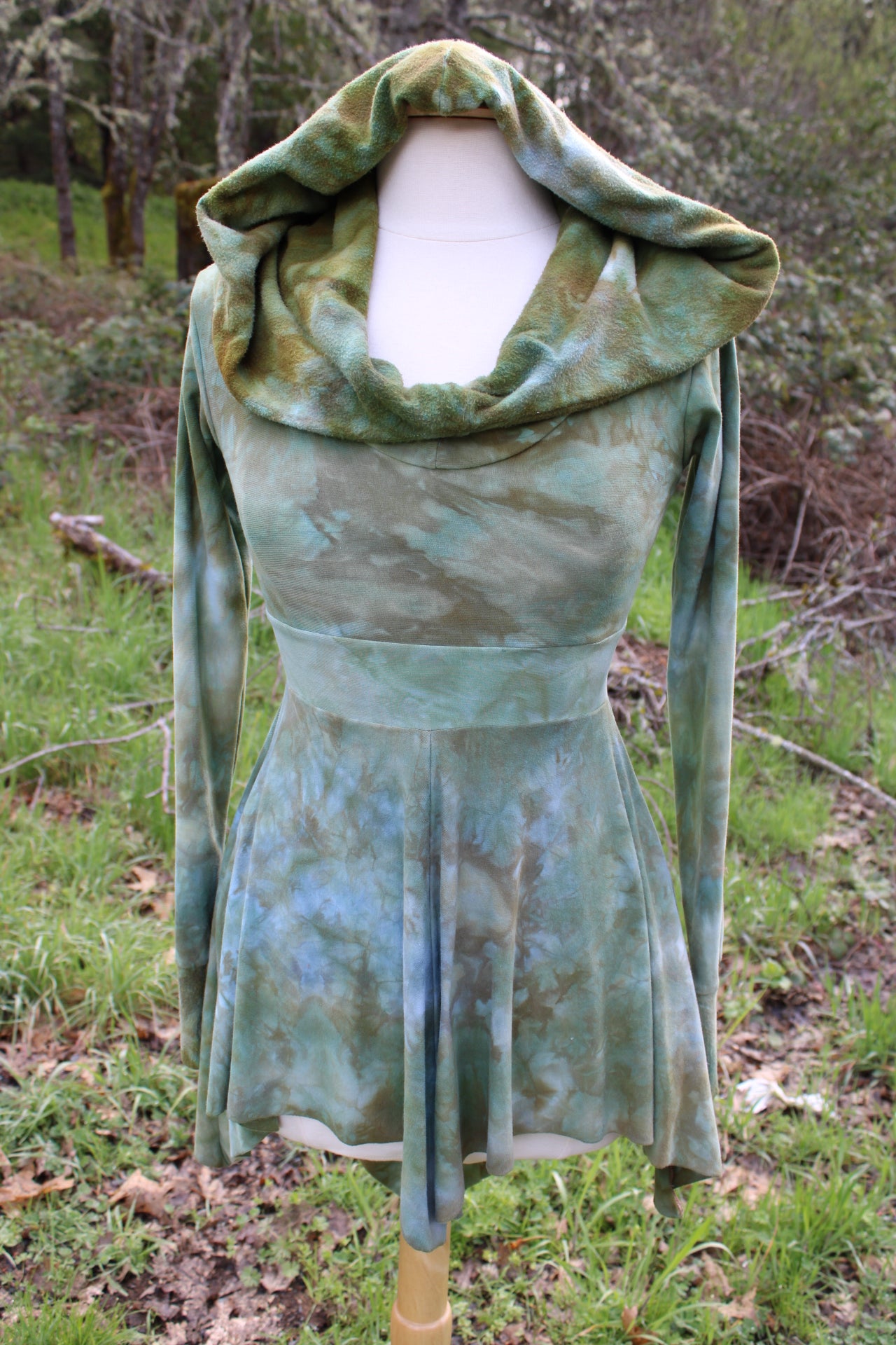 Sold-Custom Xsmall Hooded Fairy Larimar/chrysoprase Colorway