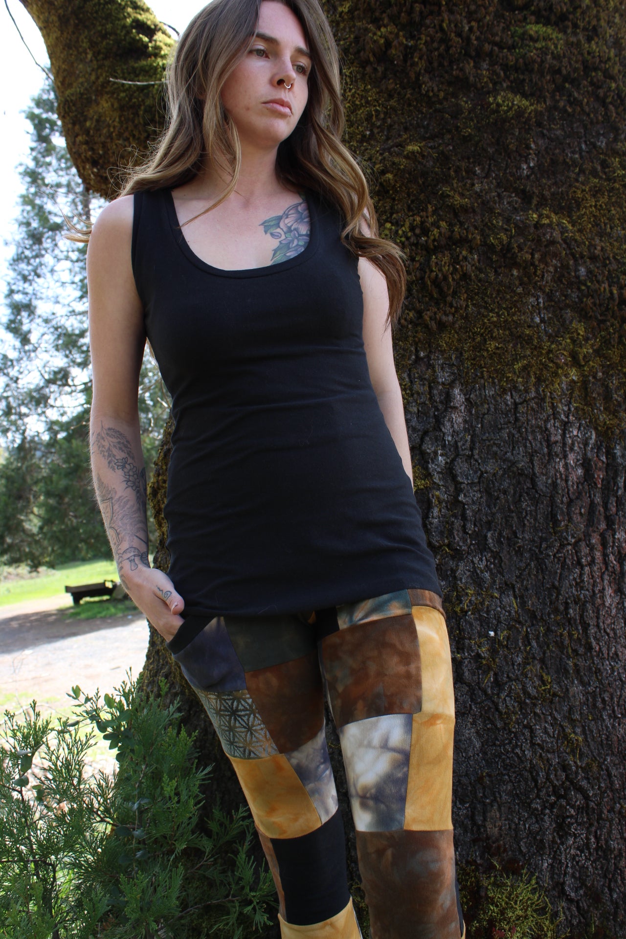 Medium Tank Tunic Length Black