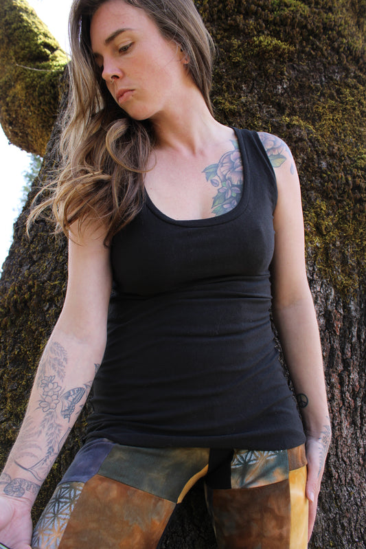 Medium Tank Tunic Length Black
