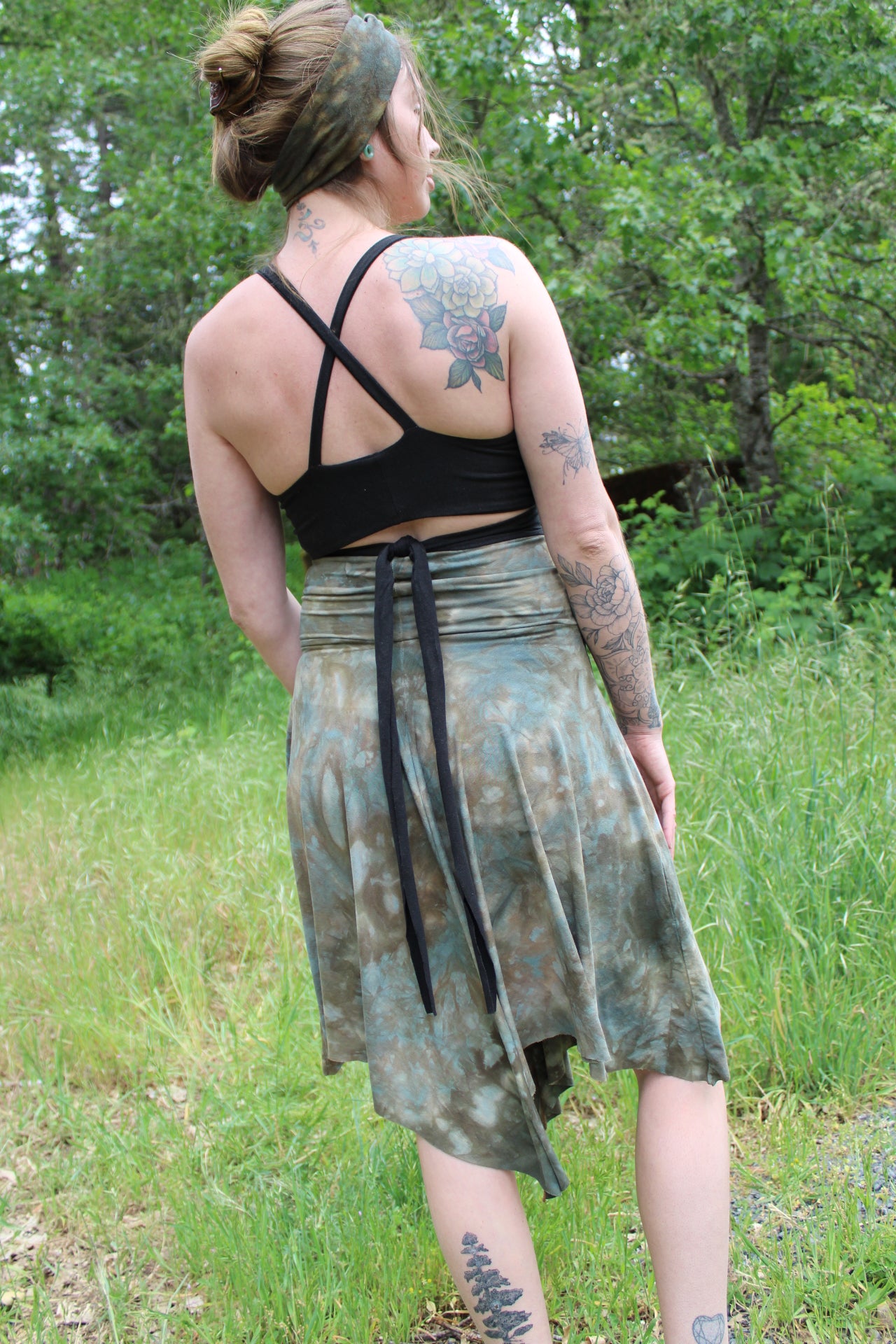 Sold-Custom Small Fairy Skirt Light Oregon Green Japer Colorway