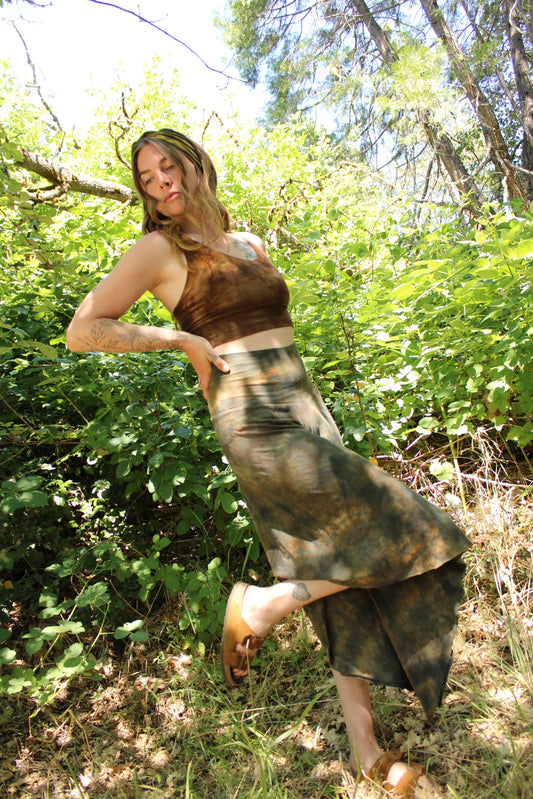 Xsmall Crop Tank Petrified Redwood Colorway