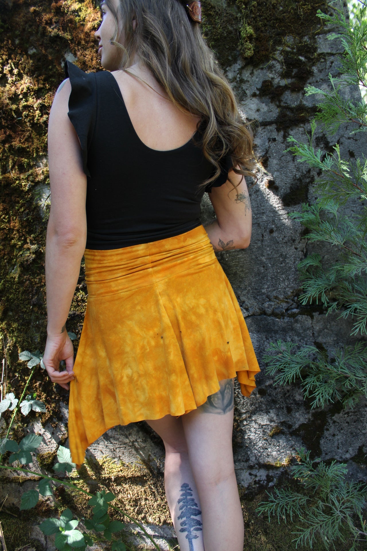 Small Slowy Sleeve Crop Black