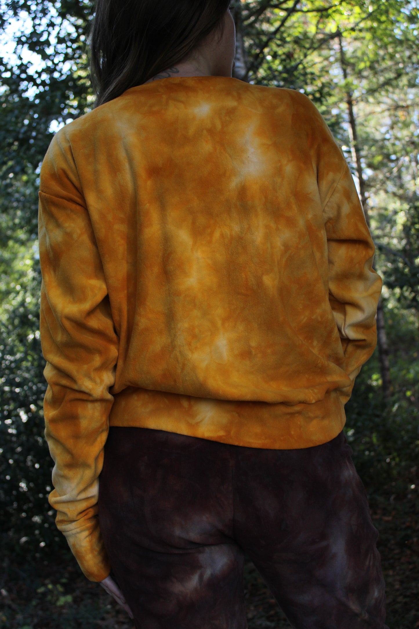Sold-Custom Small Oversized CrewNeck L/S Sunstone Colorway