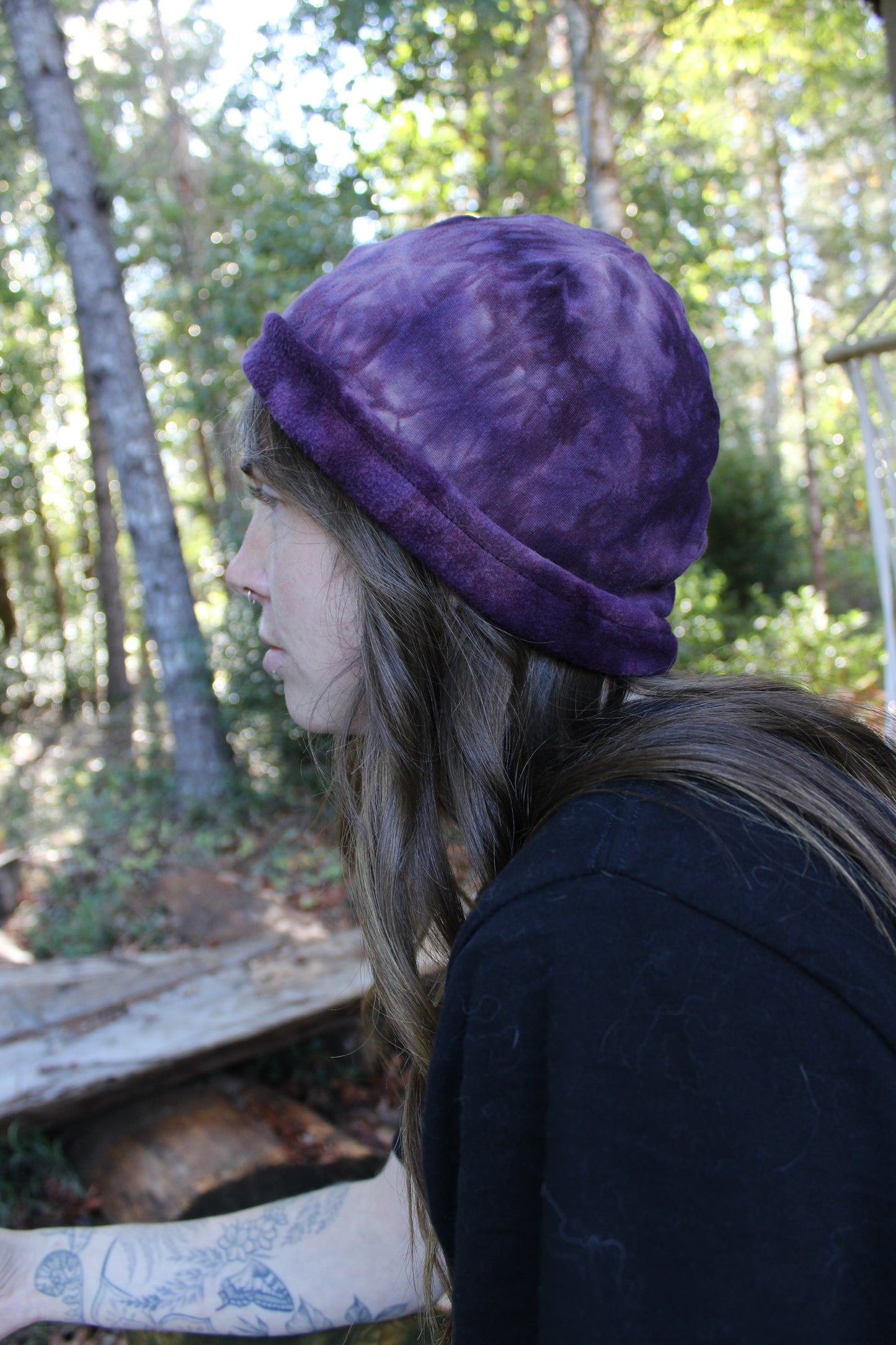 Sold-Custom Beanies Lapis/Sugilite Colorway