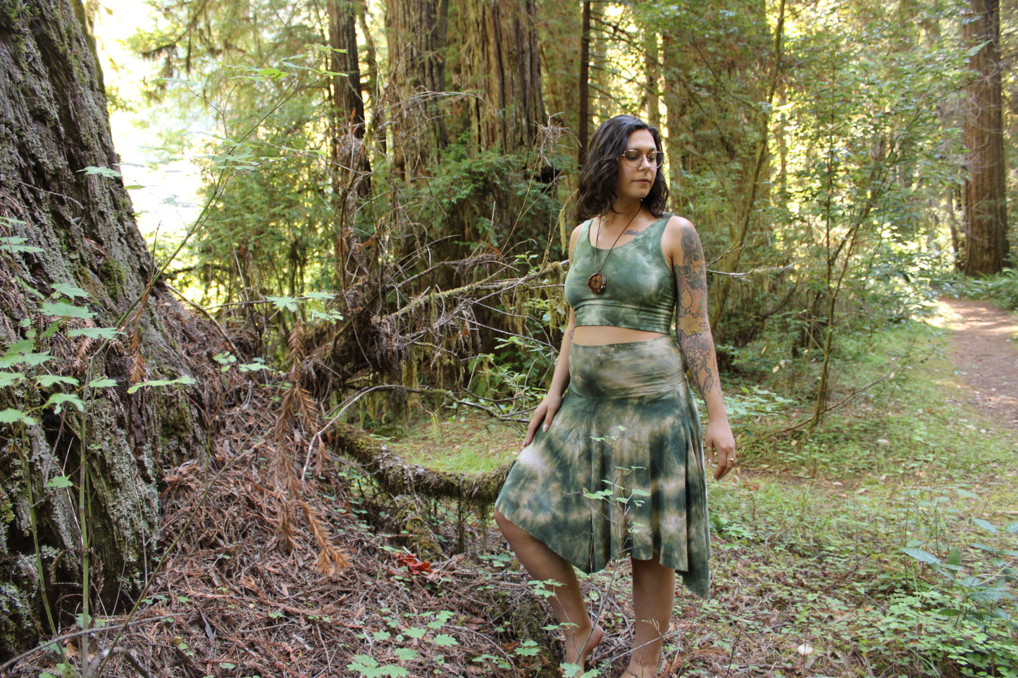 Large Crop Tank Adventurine Colorway