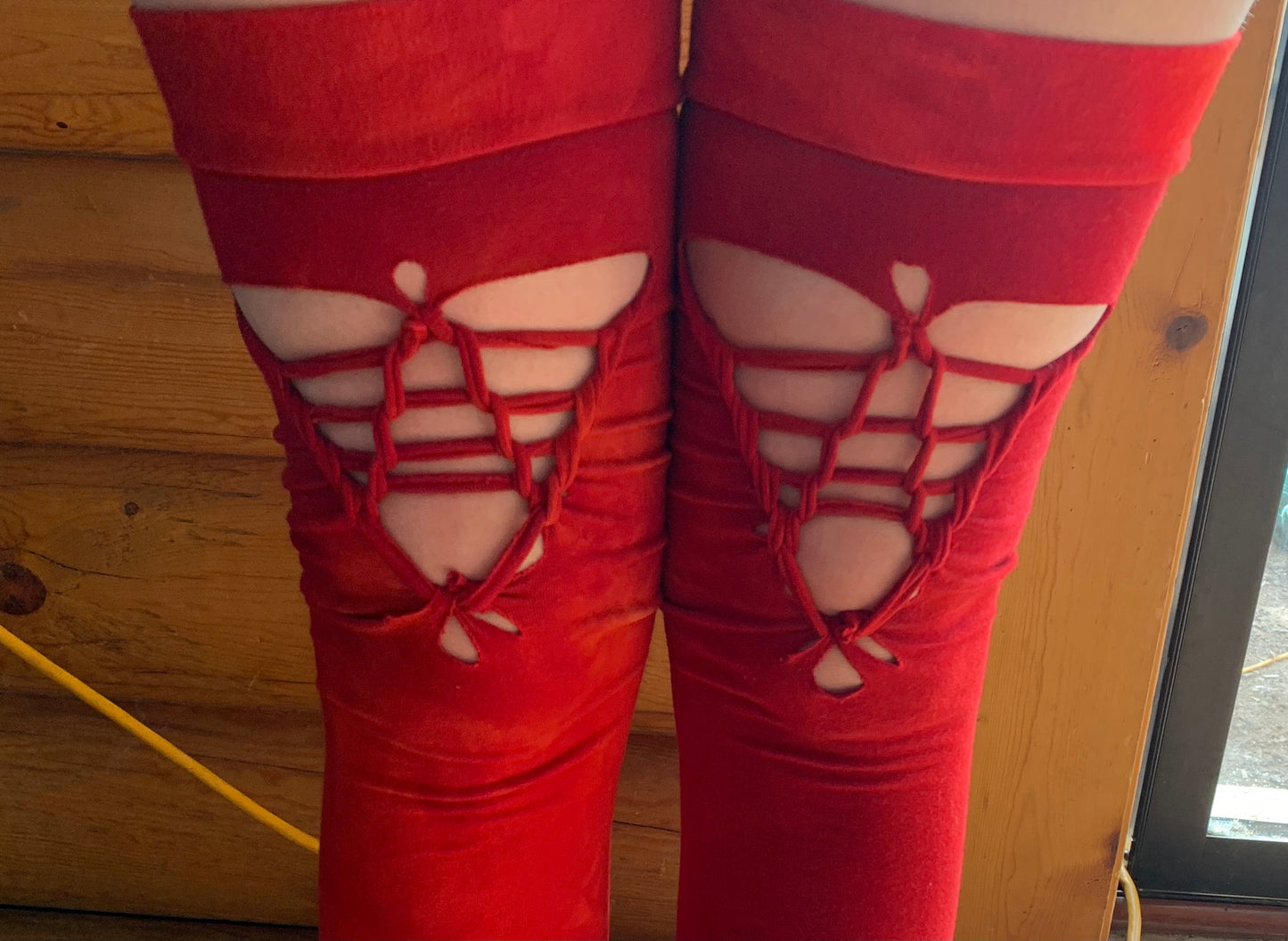 sm/m thigh high leg warmers