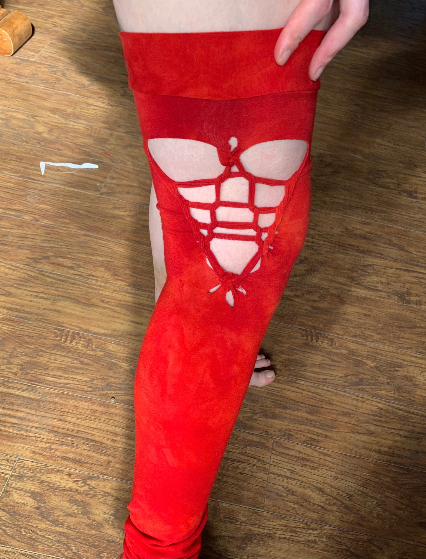 sm/m thigh high leg warmers