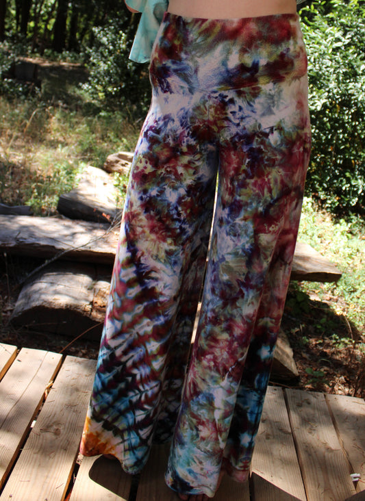 Medium Wide Leg Pant Fleece Ice Dyed Colorway