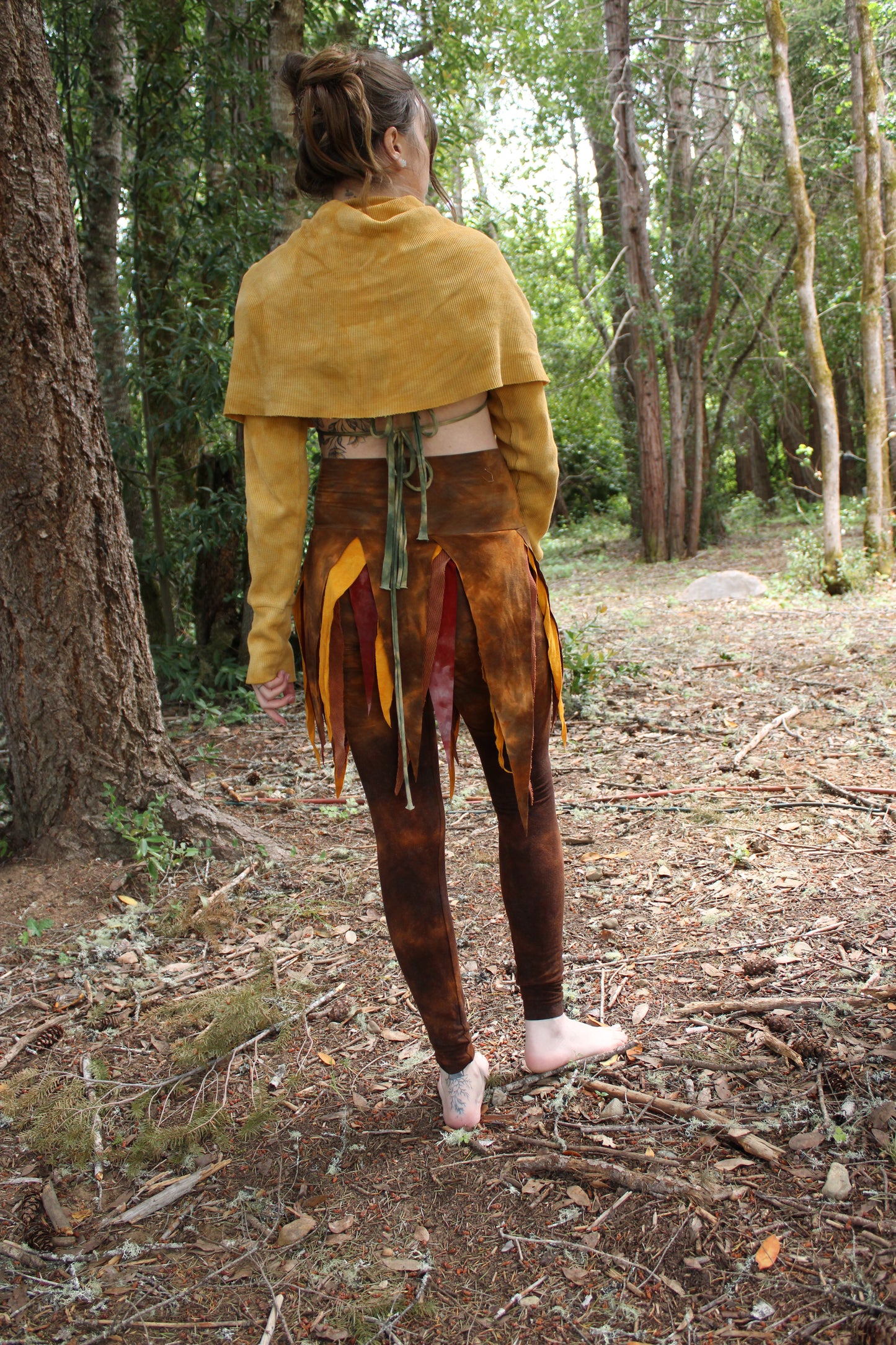 Sold-Custom Small Skirted Leggings 2 Pocket Fall Colorway