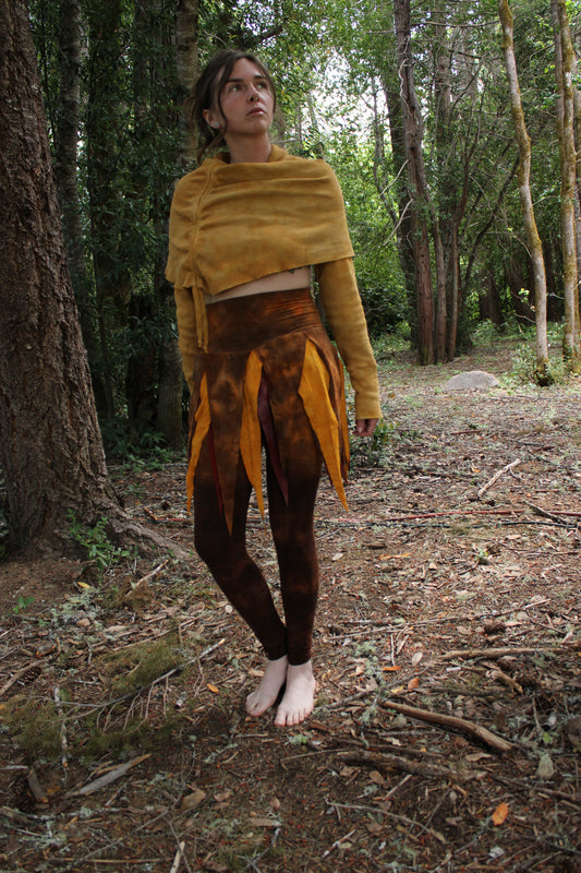 Sold-Custom Small Skirted Leggings 2 Pocket Fall Colorway
