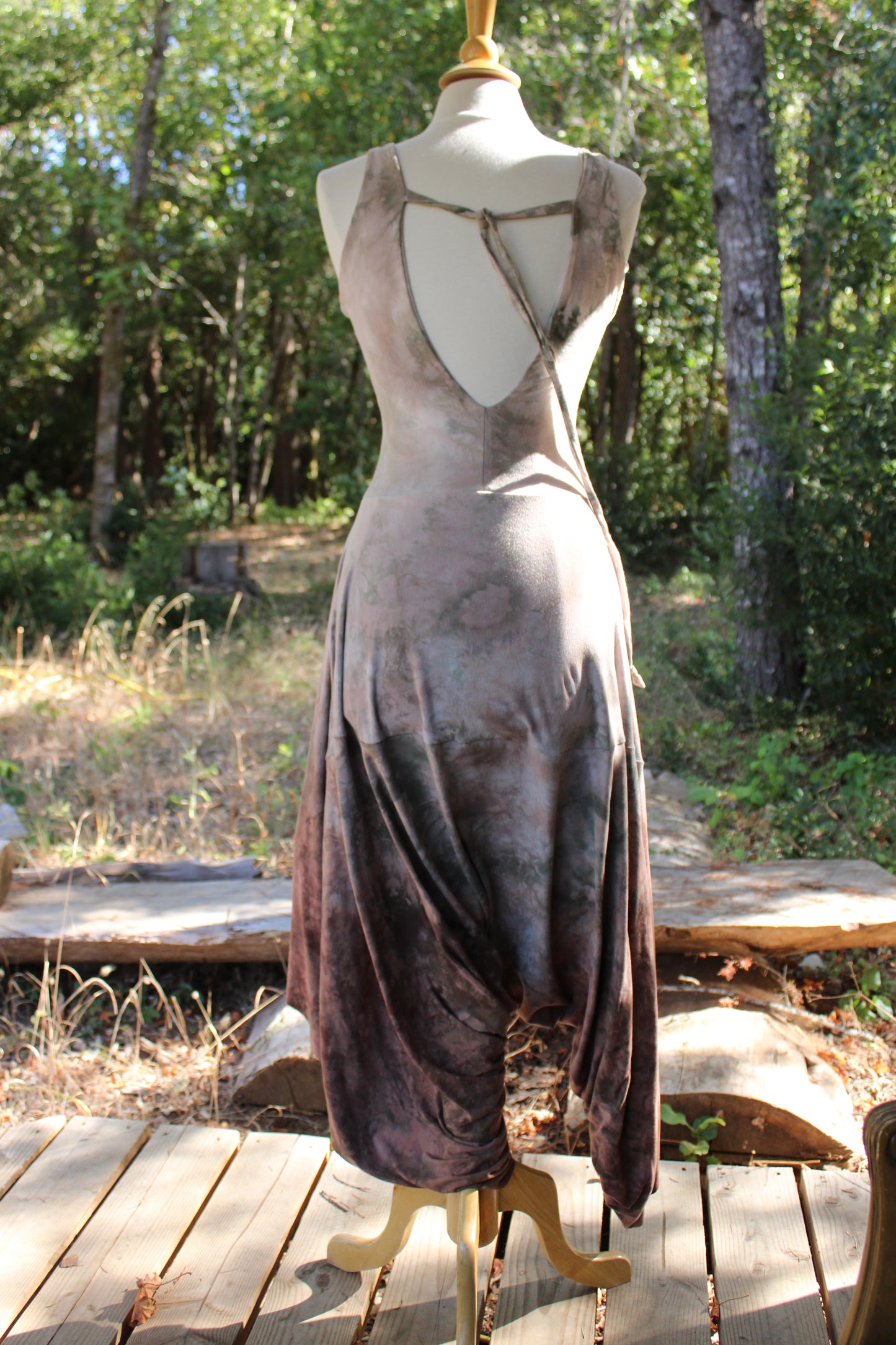 Sold-Custom Medium Harem Jumpsuit Test Colorway Gradient Dye