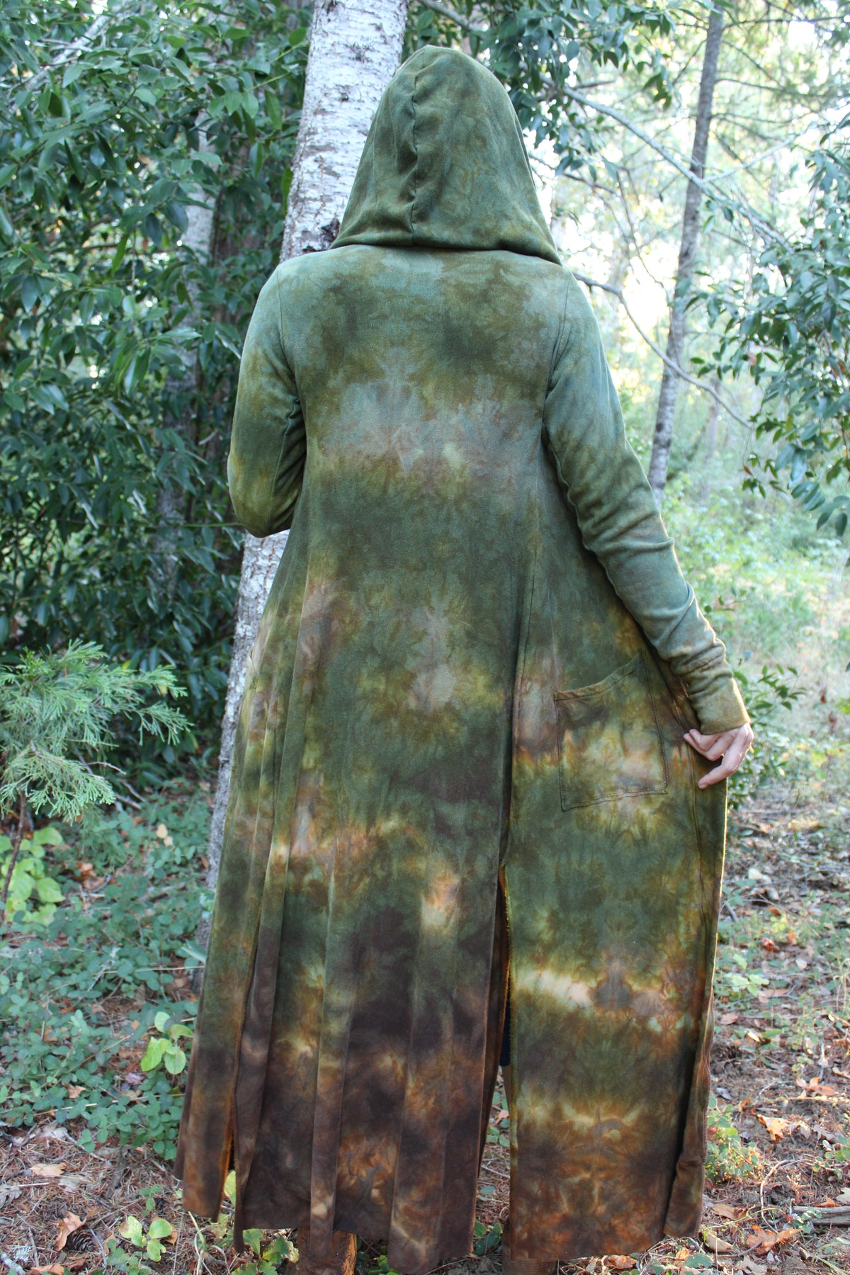 Sold-Custom Xsmall Cardigan Moss agate/ Petrified Redwood Colorway