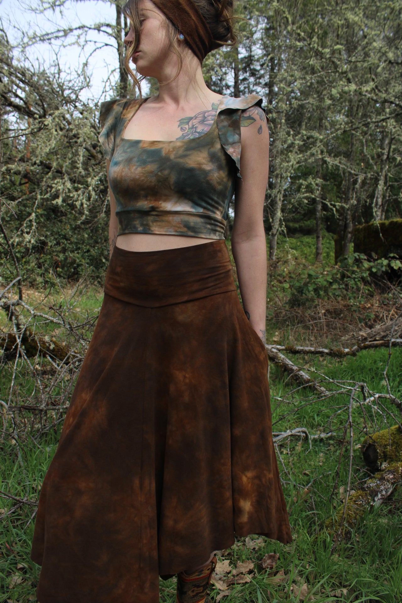 Sold-Custom Small Reverse Fairy Maxi Petrified Redwood Colorway