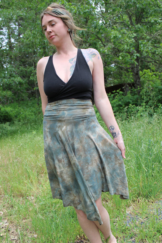 Sold-Custom Small Fairy Skirt Light Oregon Green Japer Colorway