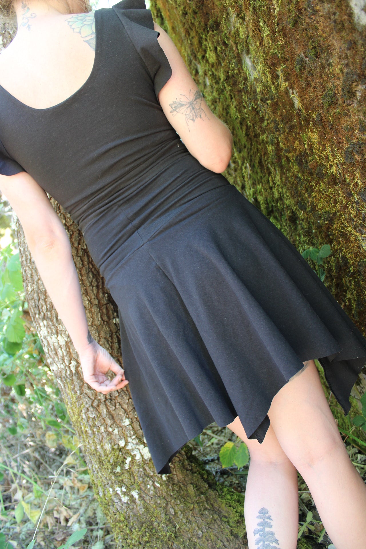 Sold-Custom Small Mini Fairy Skirt Black