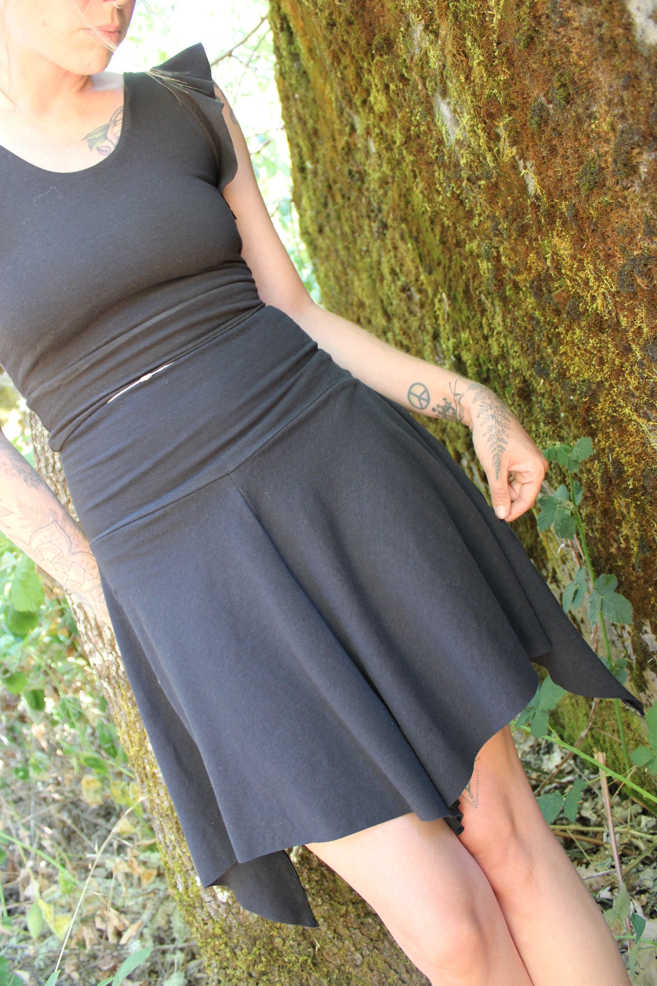 Sold-Custom Small Mini Fairy Skirt Black
