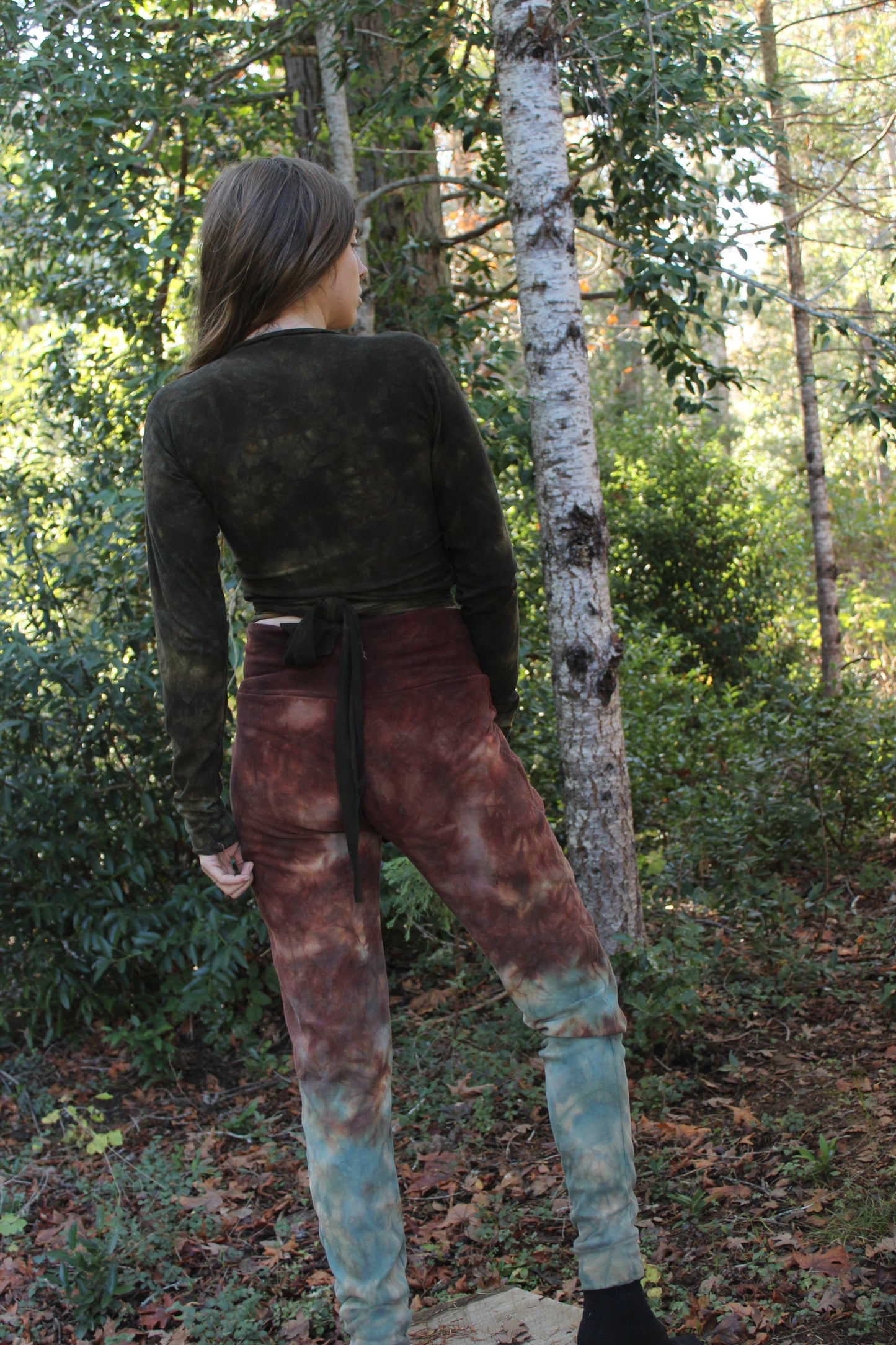 Sold-Custom Small Wo-man Joggers Jasper/Green Fluorite Colorway