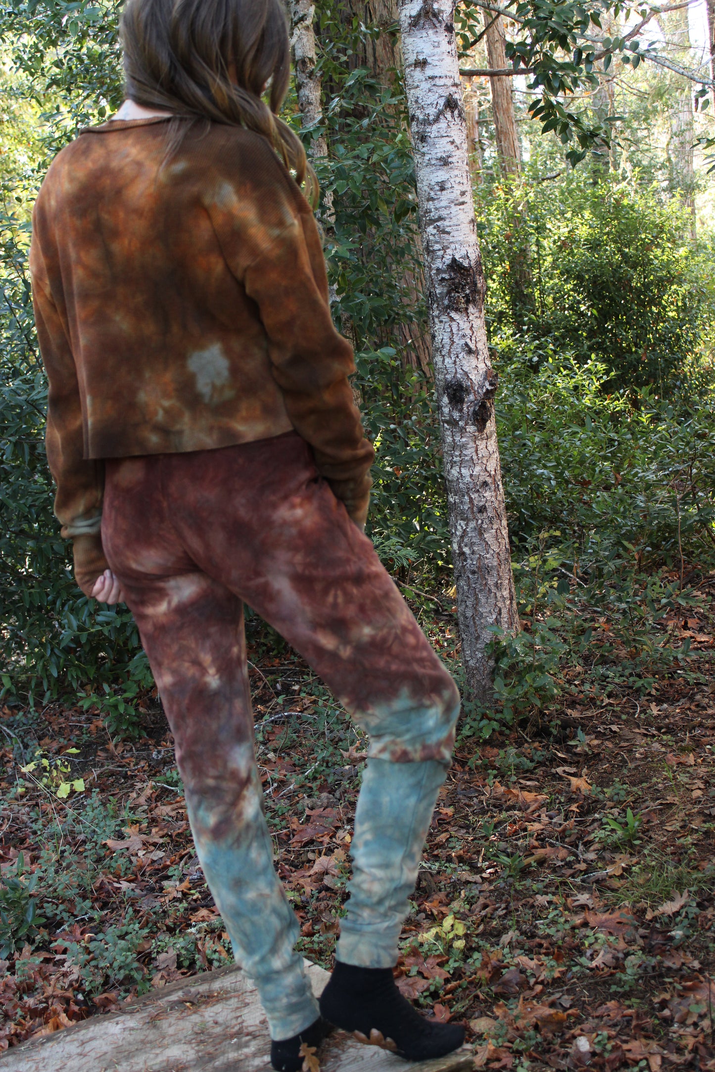 Sold-Custom Small Wo-man Joggers Jasper/Green Fluorite Colorway