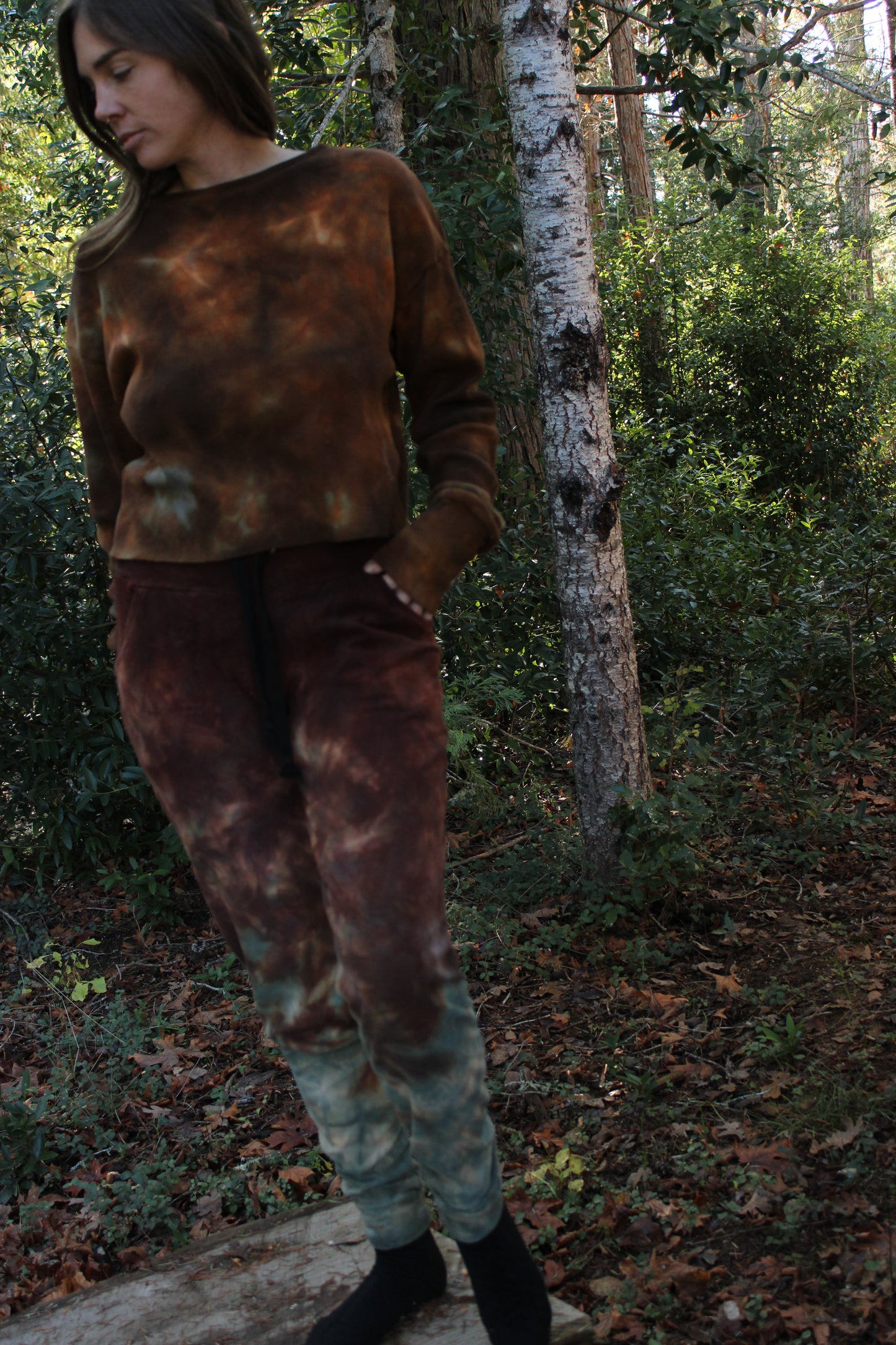 Sold-Custom Small Wo-man Joggers Jasper/Green Fluorite Colorway