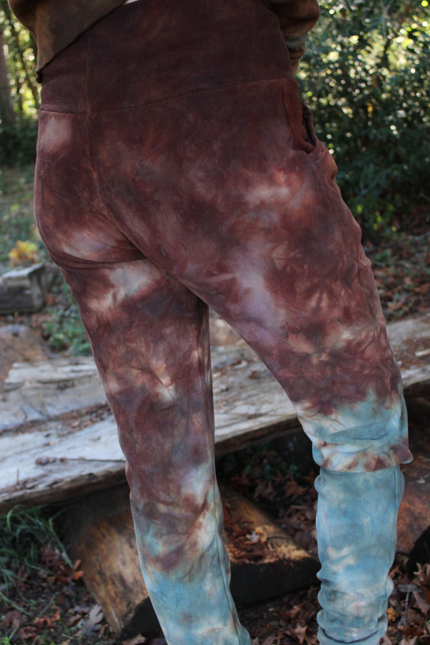 Sold-Custom Small Wo-man Joggers Jasper/Green Fluorite Colorway
