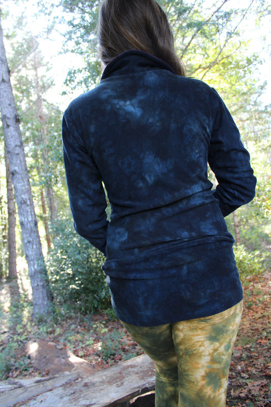 Sold-Custom Medium Pullover/Dress Button Up Lapis/Sugilite Colorway