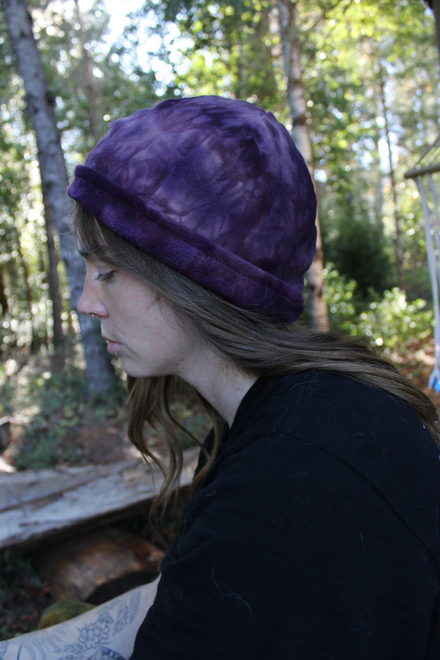 Sold-Custom Beanies Lapis/Sugilite Colorway