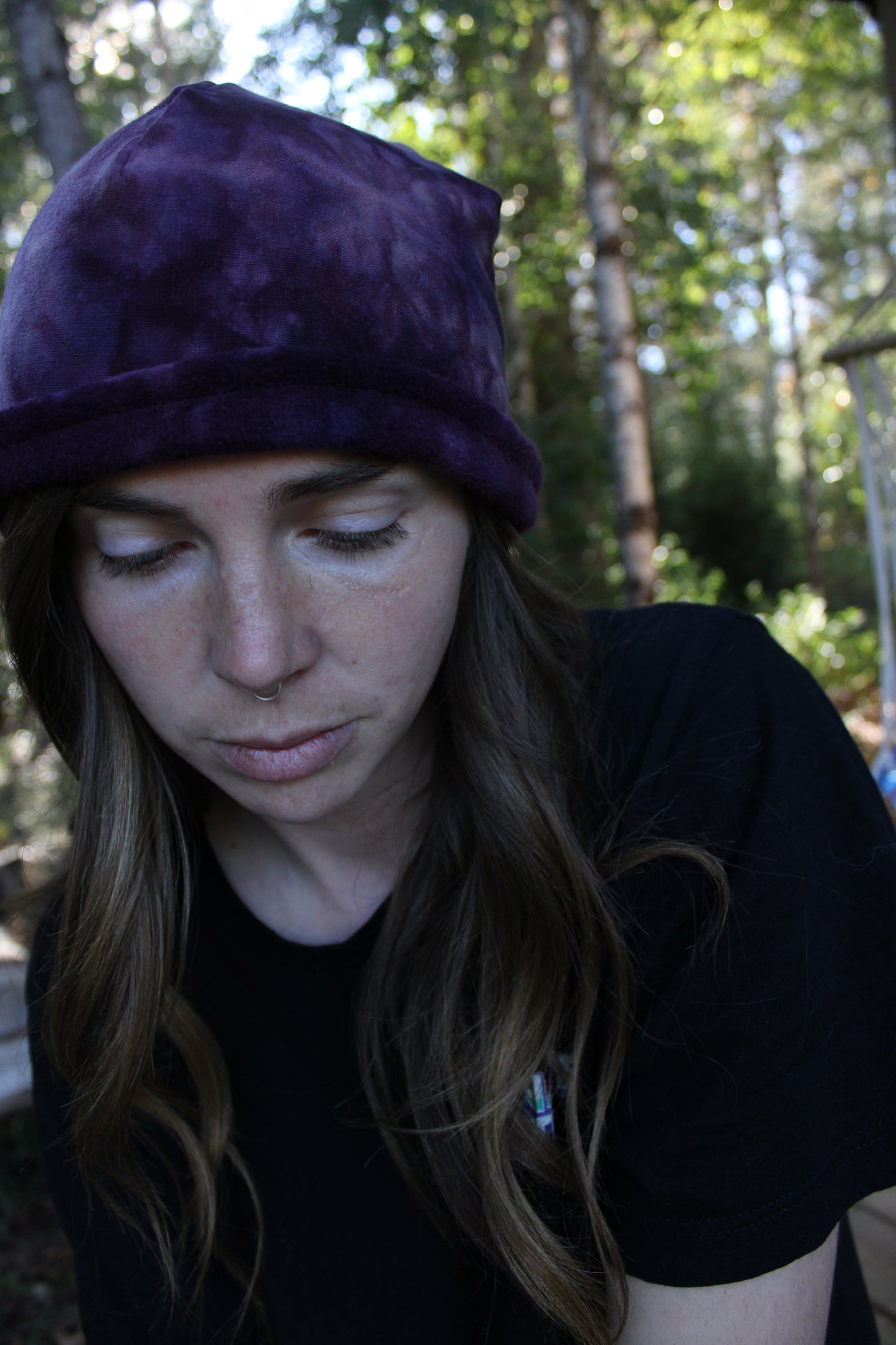 Sold-Custom Beanies Lapis/Sugilite Colorway