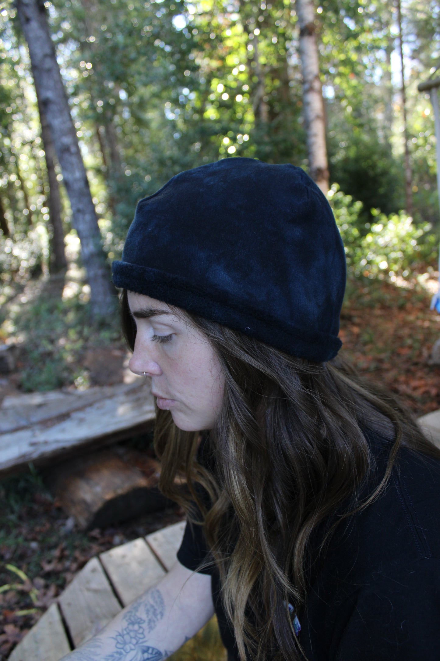 Sold-Custom Beanies Lapis/Sugilite Colorway