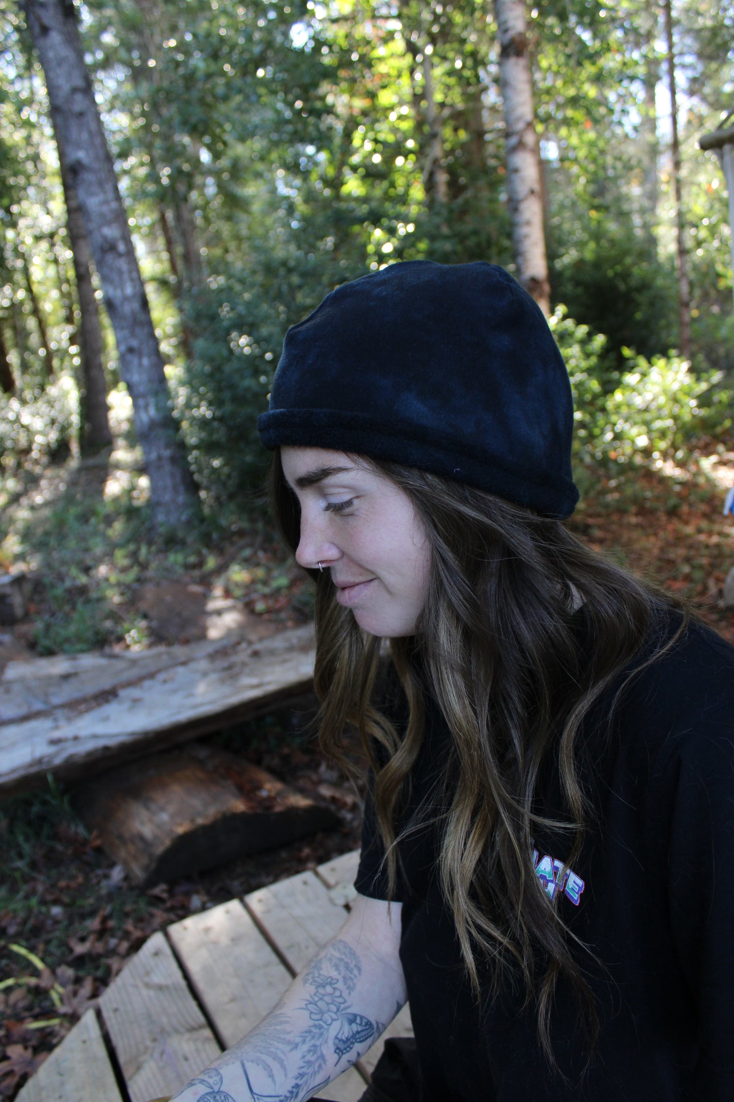 Sold-Custom Beanies Lapis/Sugilite Colorway