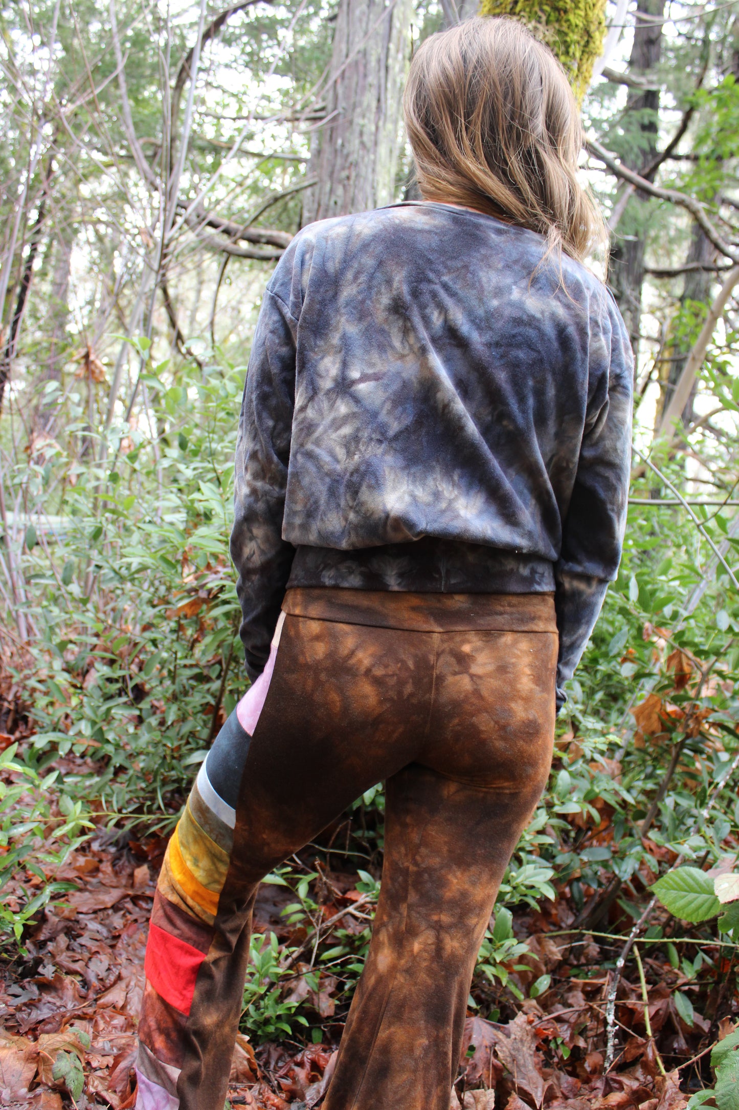 Sold-Custom Medium Oversized Crop L/S Fitted Waist Sodalite Colorway