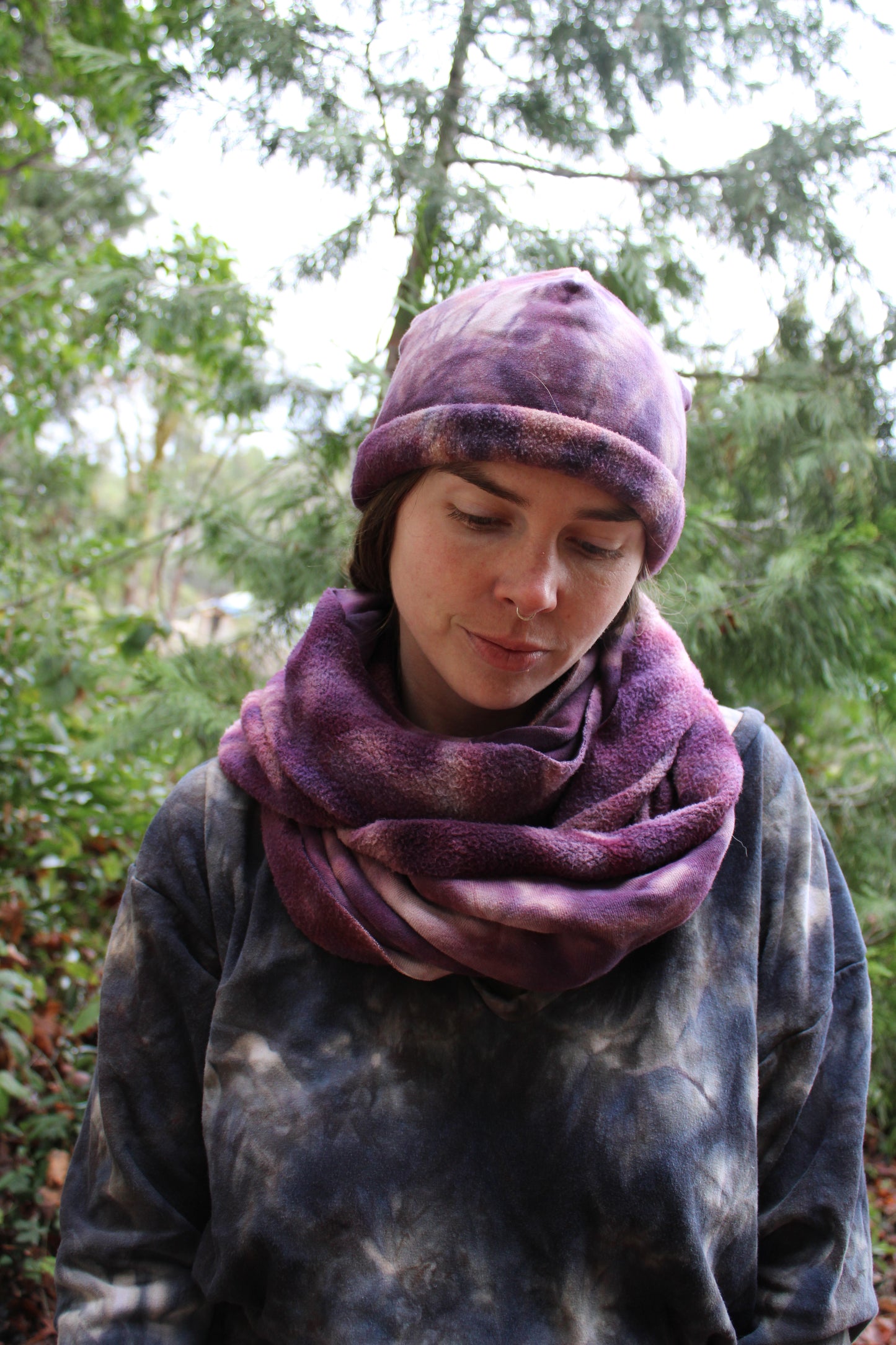 Sold-Custom Beanies Lapis/Sugilite Colorway