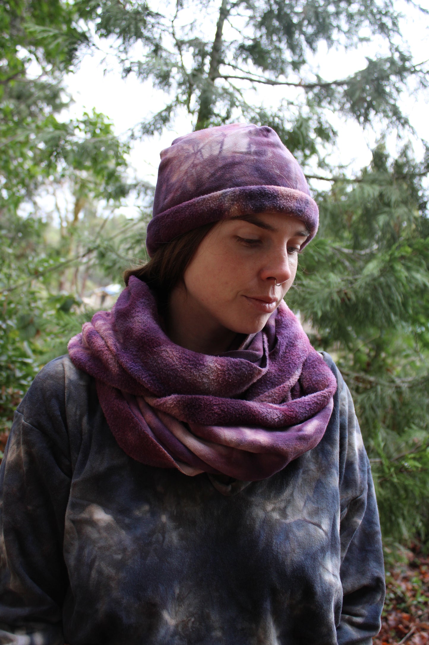 Sold-Custom Beanies Lapis/Sugilite Colorway