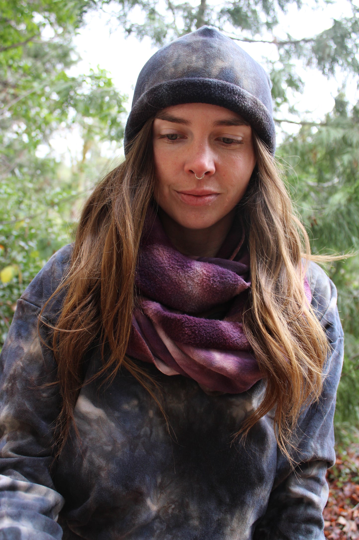 Sold-Custom Infinity Scarf Sugilite Colorway