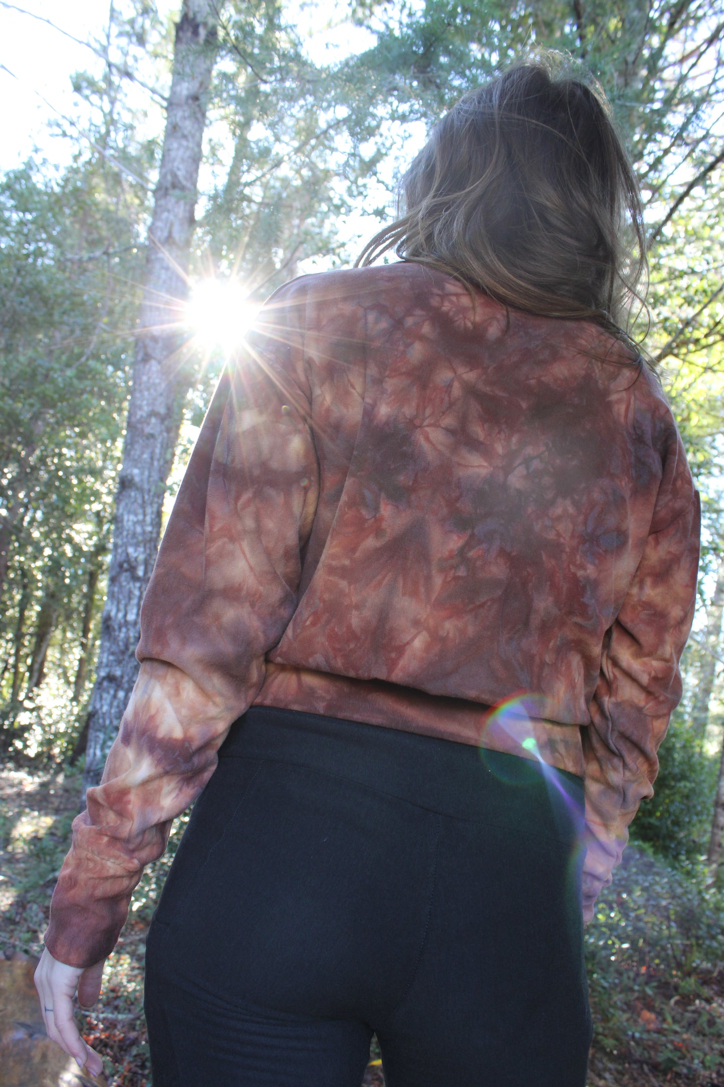 Sold-Custom Small Oversized crop L/S V Neck Jasper Colorway