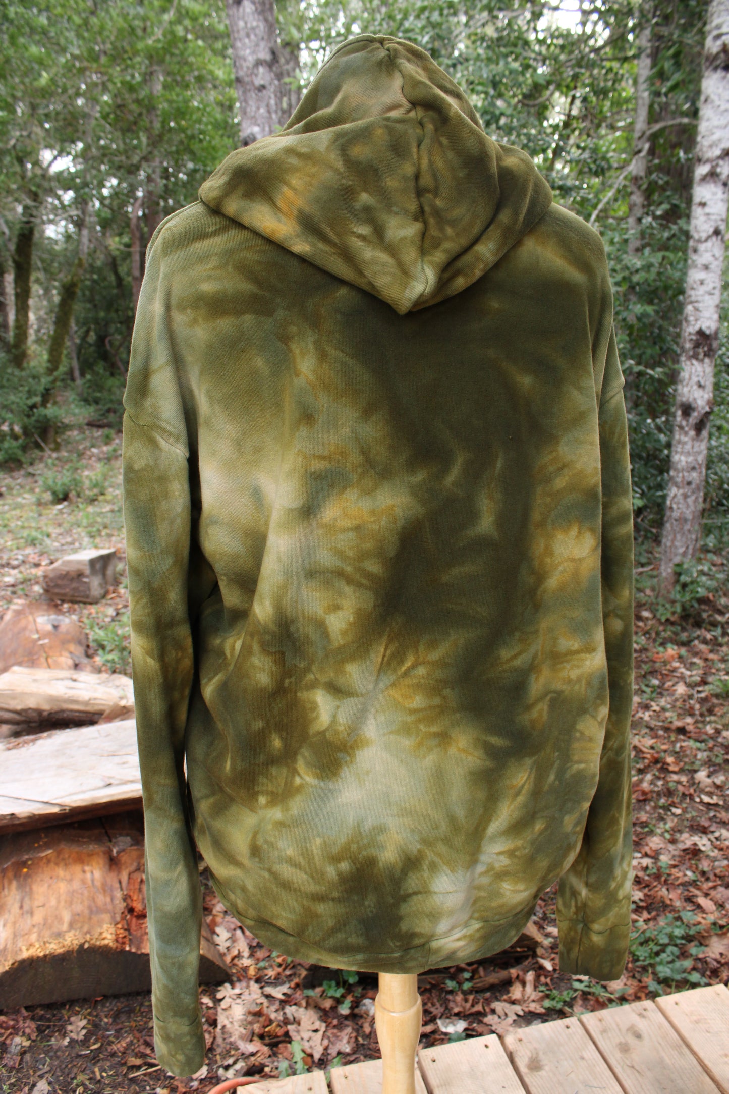 Sold- Custom XLarge Hoodie Heavy fleece Moss Agate Colorway
