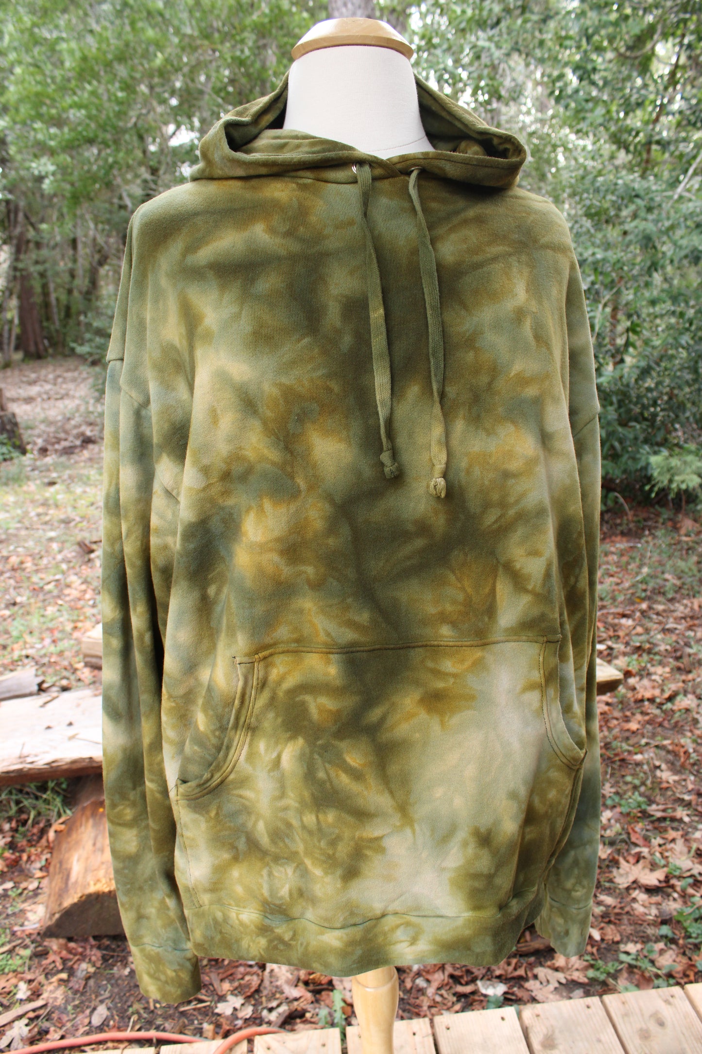 Sold- Custom XLarge Hoodie Heavy fleece Moss Agate Colorway