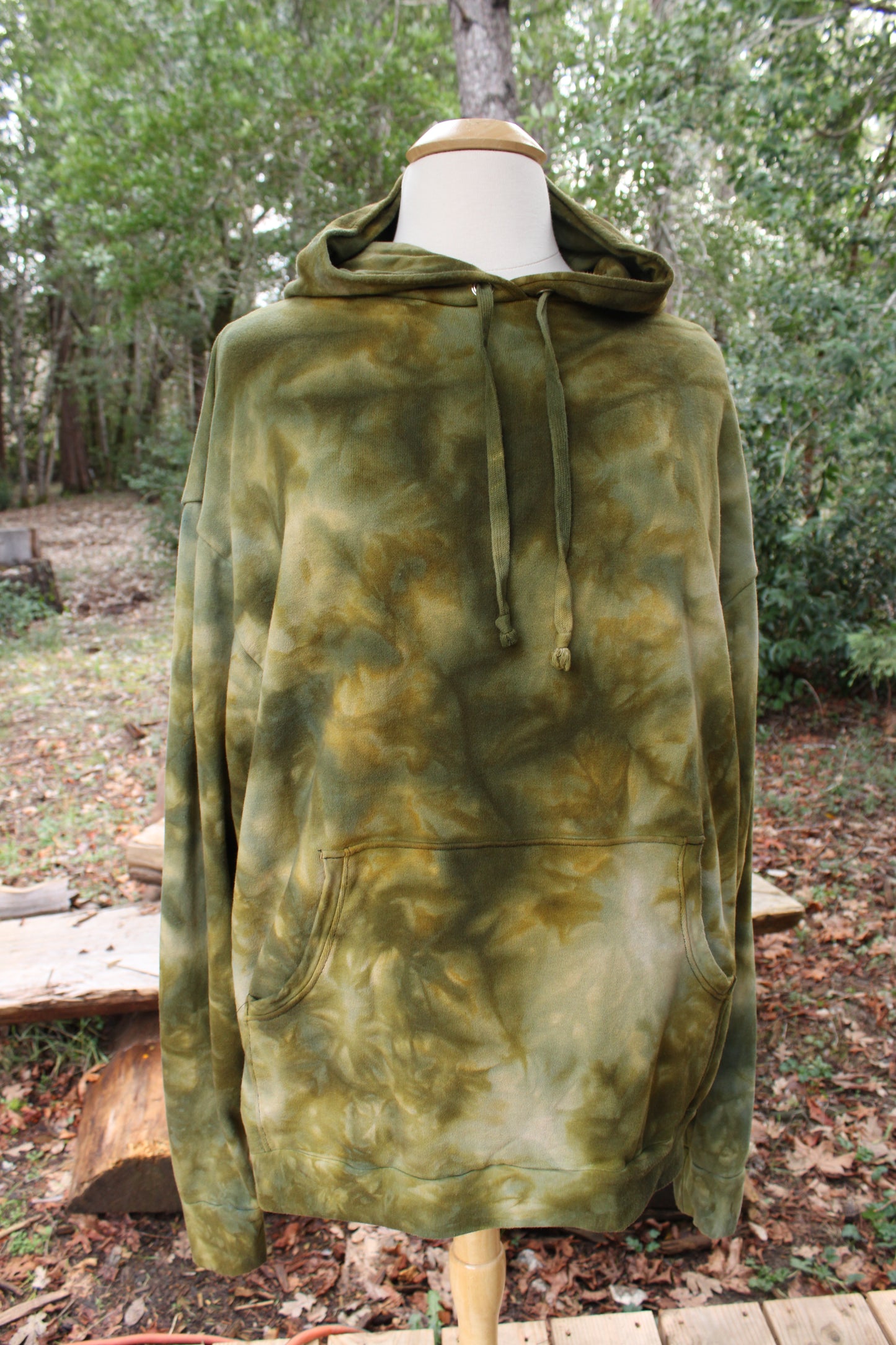 Sold- Custom XLarge Hoodie Heavy fleece Moss Agate Colorway