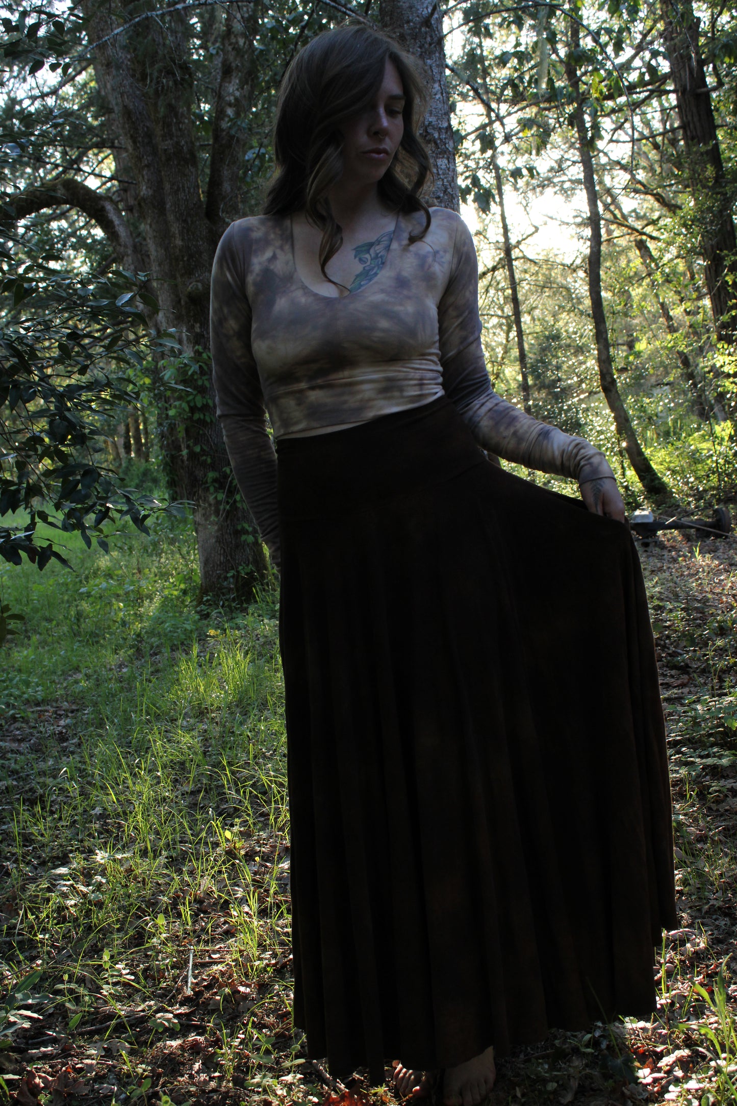 Small Long Sleeve Crop Opal Colorway
