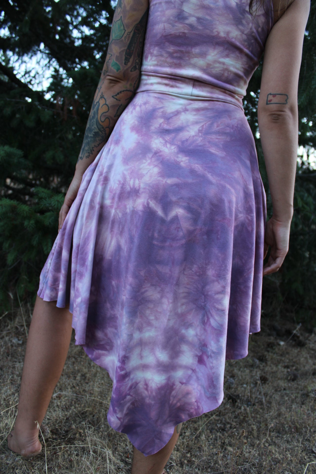 Small HighLow Fairy Dress Rose Quartz Colorway