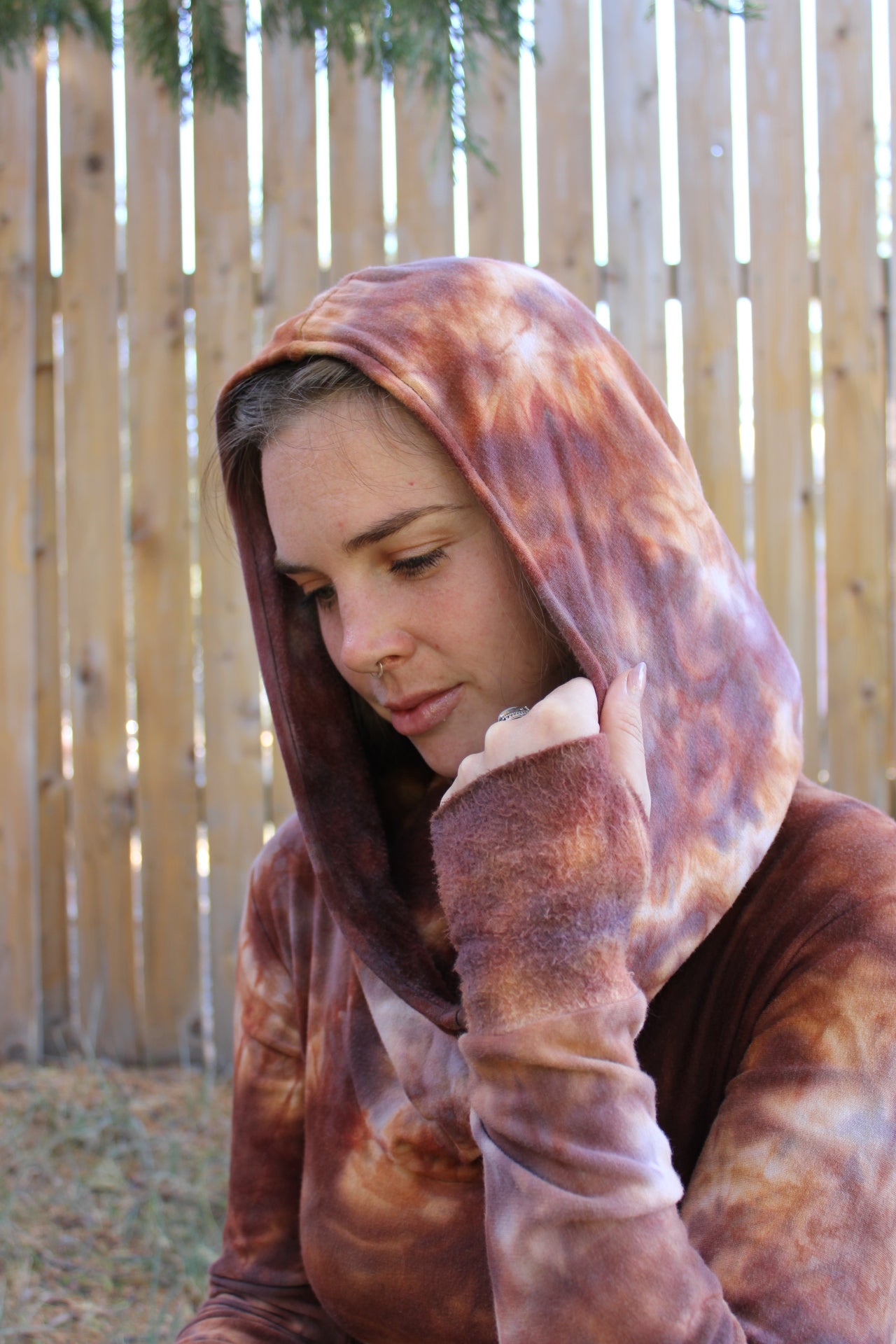 Medium Maxi hooded Fairy Dress Jasper Colorway