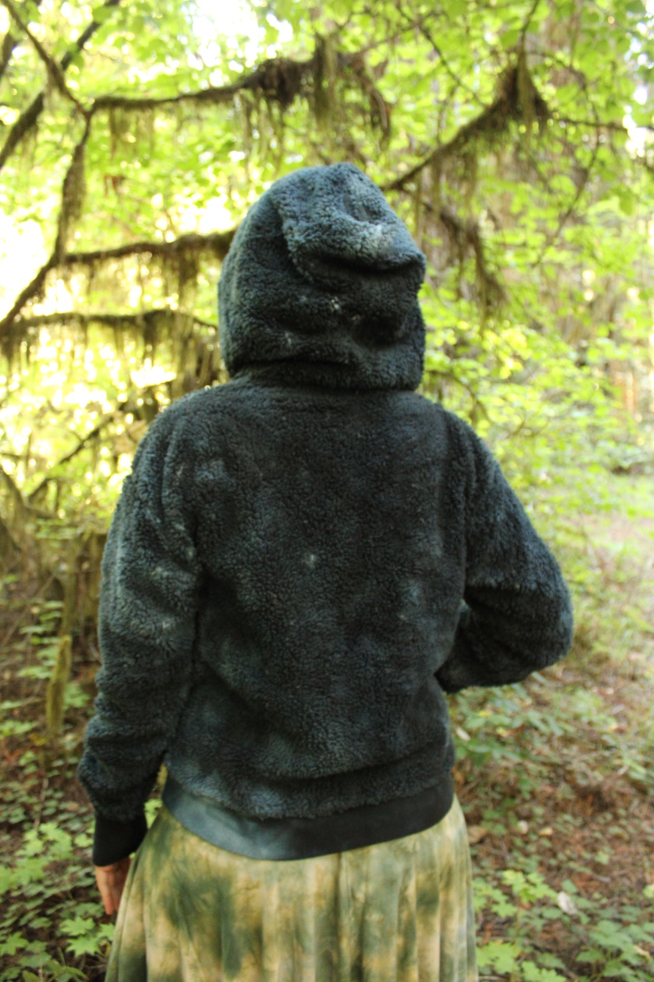 Small Oversized Teddy Hoodie Lapis Colorway