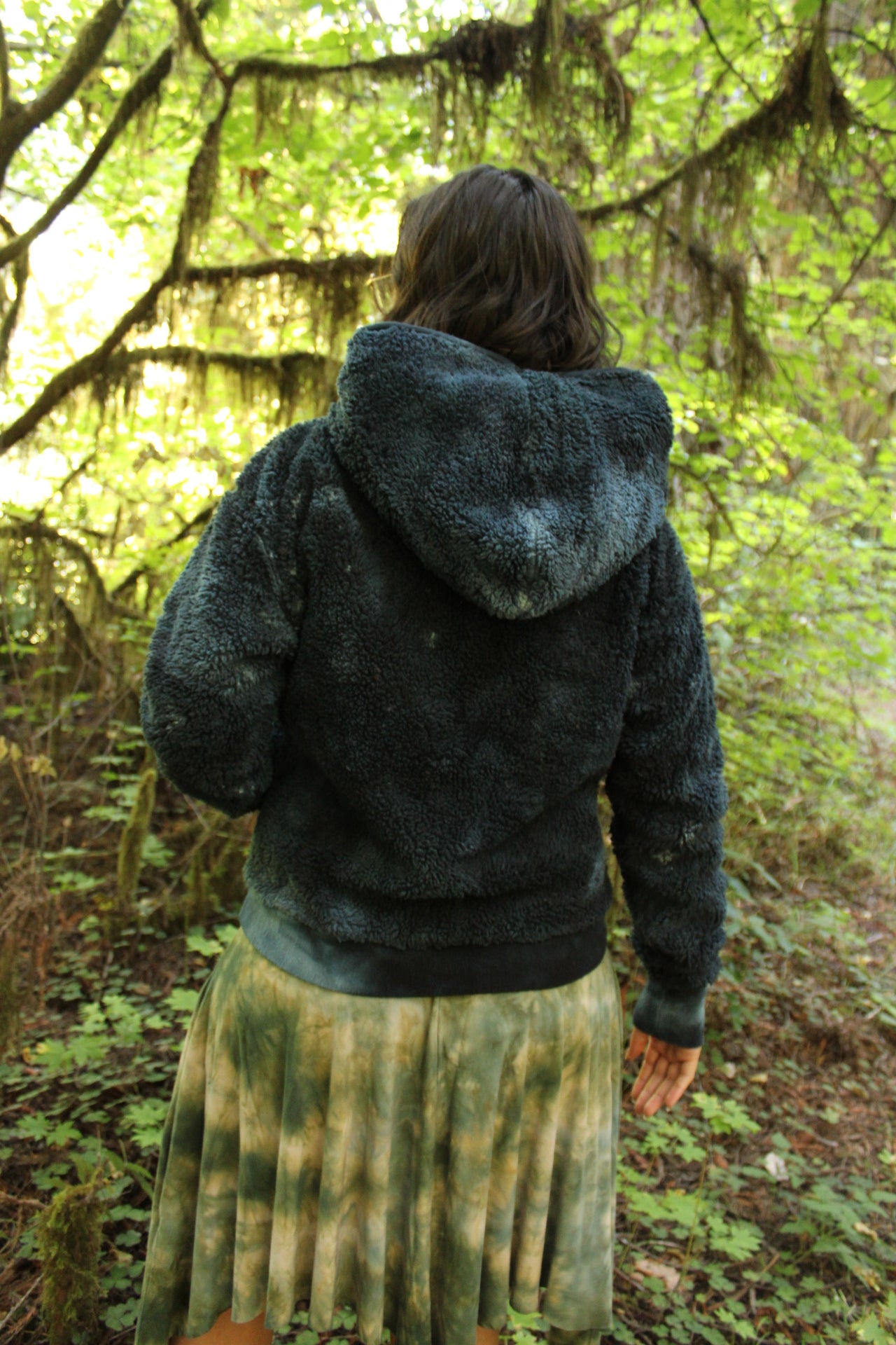 Small Oversized Teddy Hoodie Lapis Colorway